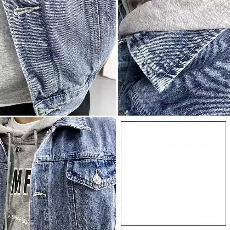 Veste en jean de couleur Bleu pour femme