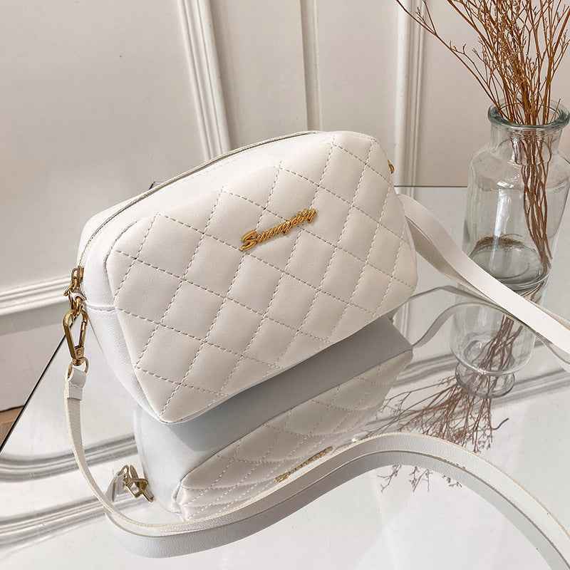 Sac appareil photo pour femmes en fil de broderie diamant à la mode