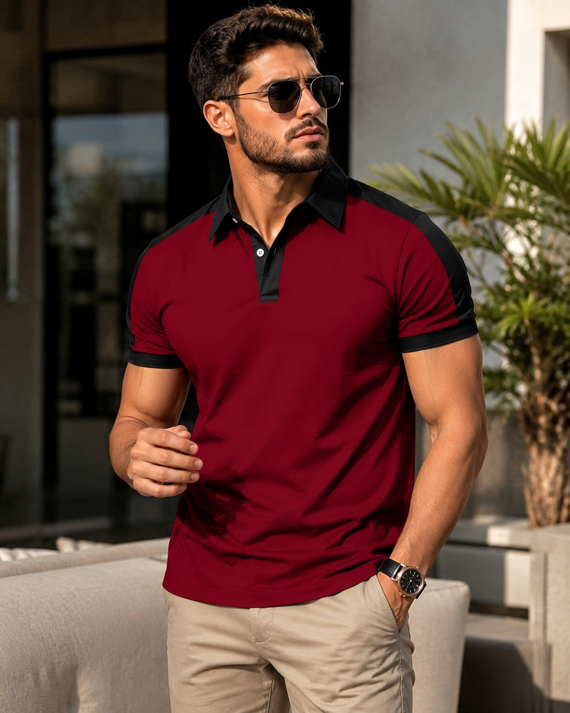 Polo estival décontracté pour hommes