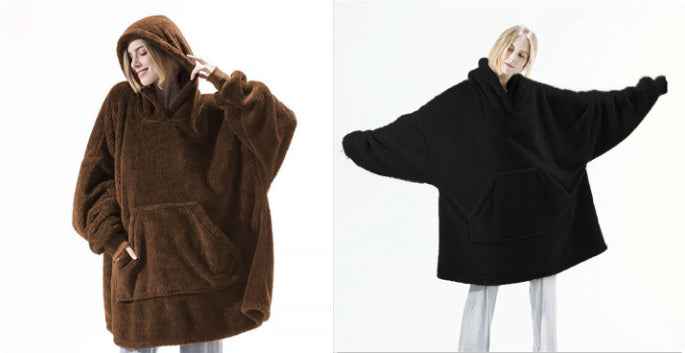 Sweat à capuche avec grande poche, pull confortable et ample