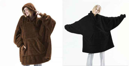Sweat à capuche avec grande poche, pull confortable et ample