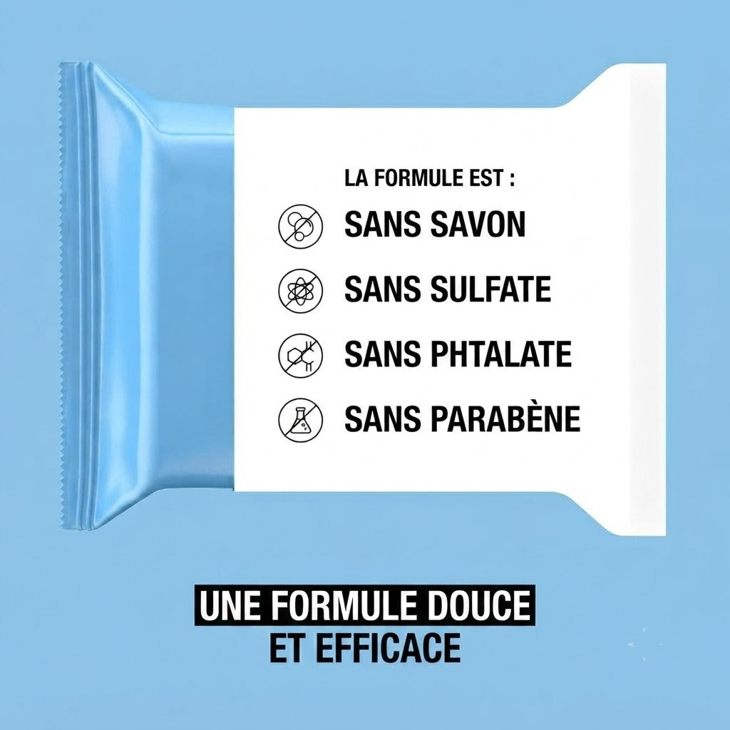 Lingettes Démaquillantes 2-en-1 : Douceur & Profondeur (x25)