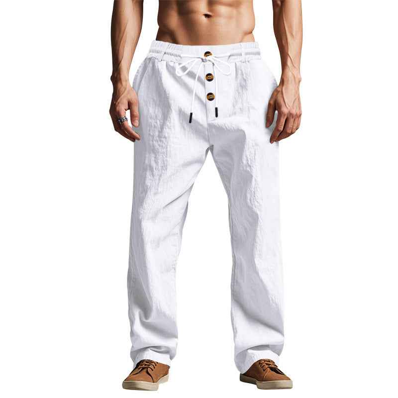 Pantalon homme respirant coupe ample décontractée