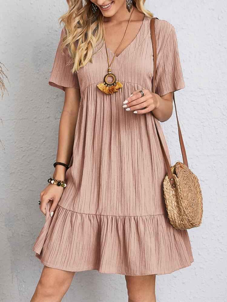 Robe de Printemps et d'été ample à volants