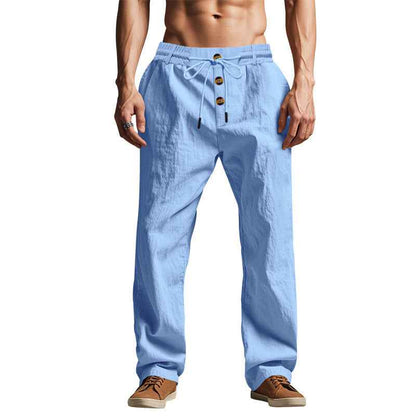 Pantalon homme respirant coupe ample décontractée