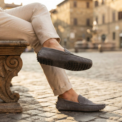 Mocassins Décontractés en Cuir Véritable pour Hommes