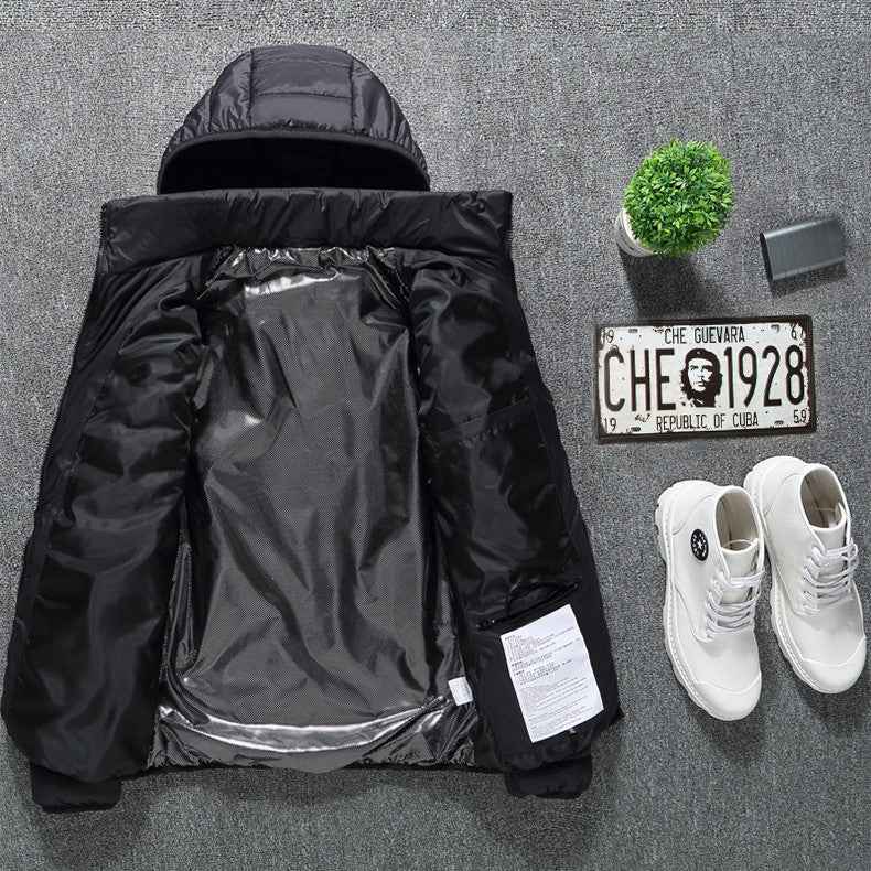 Veste d'hiver chauffante USB en coton électrique pour hommes , vêtement thermique