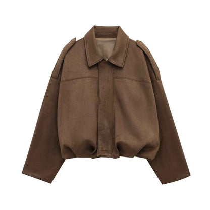 Veste Bombardier en Daim