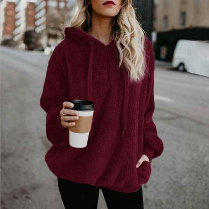 Sweat à capuche polaire zippé