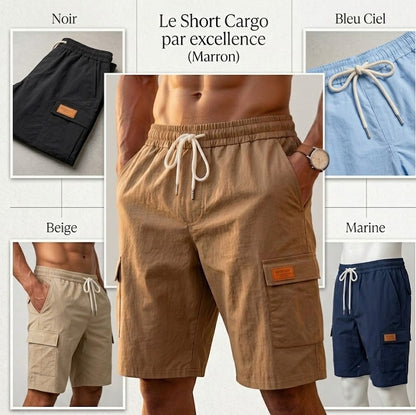 Shorts de sport et de loisirs amples en lin