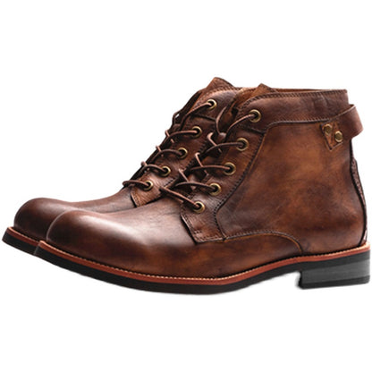 Bottes Cuir Vintage pour hommes