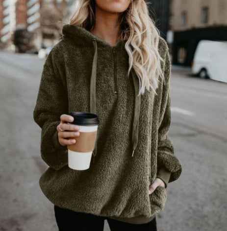 Sweat à capuche polaire zippé