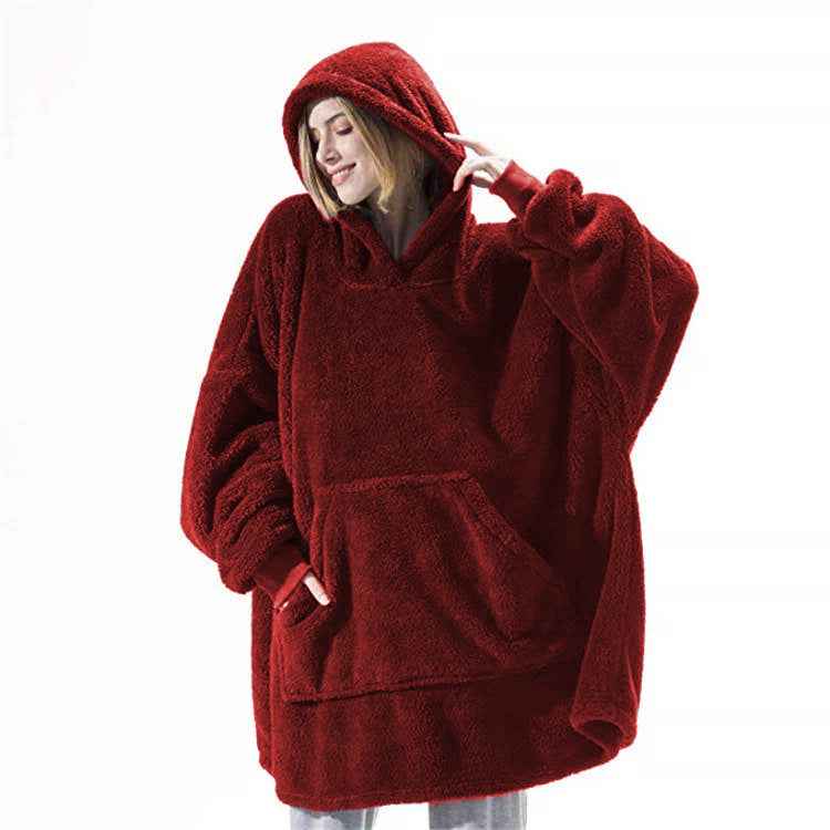 Sweat à capuche avec grande poche, pull confortable et ample