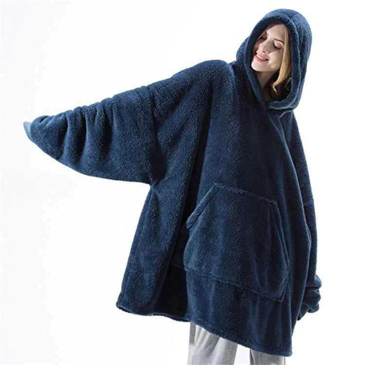 Sweat à capuche avec grande poche, pull confortable et ample