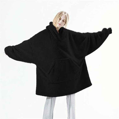 Sweat à capuche avec grande poche, pull confortable et ample