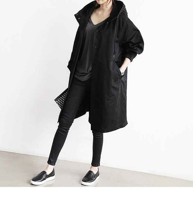 Veste coupe-vent imperméable à capuche