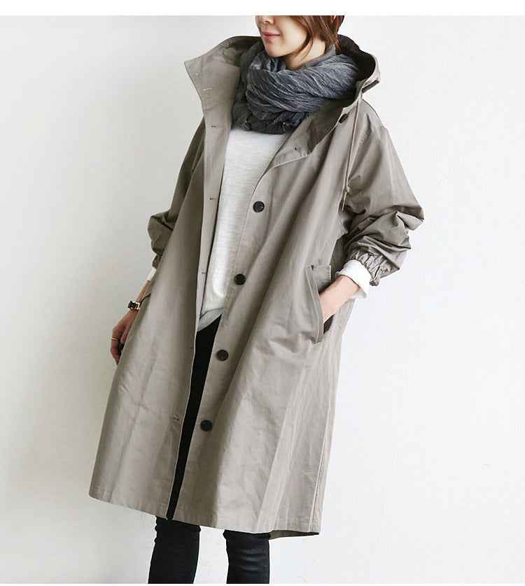 Veste coupe-vent imperméable à capuche