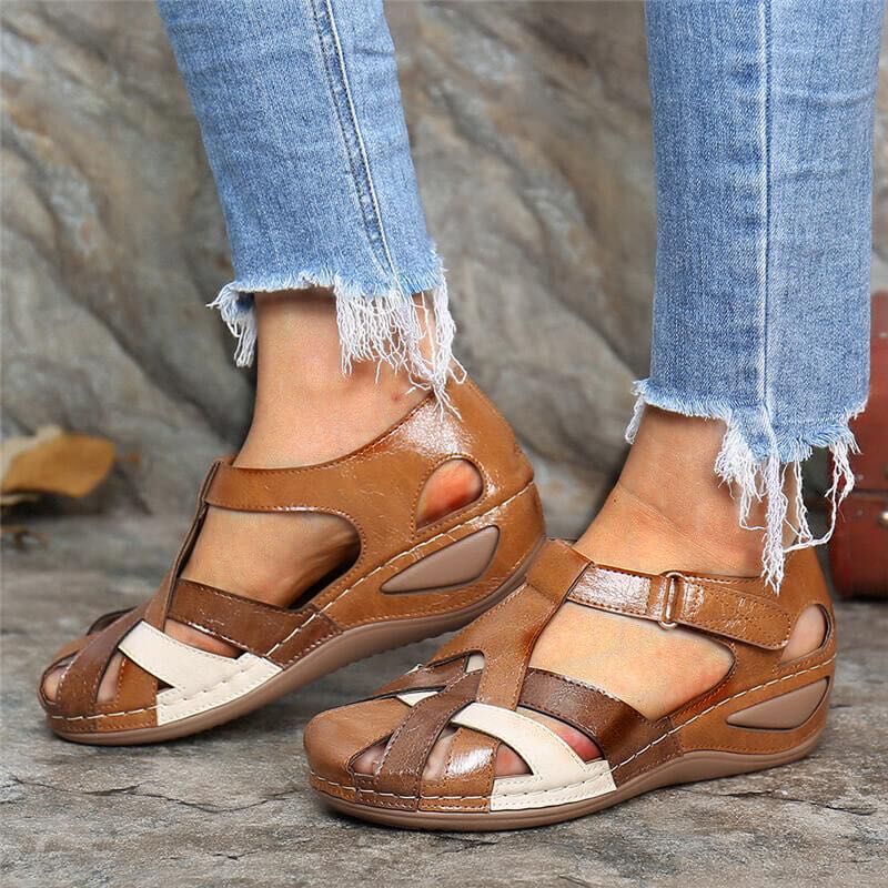 Sandales étanches pour femmes au design multicolore