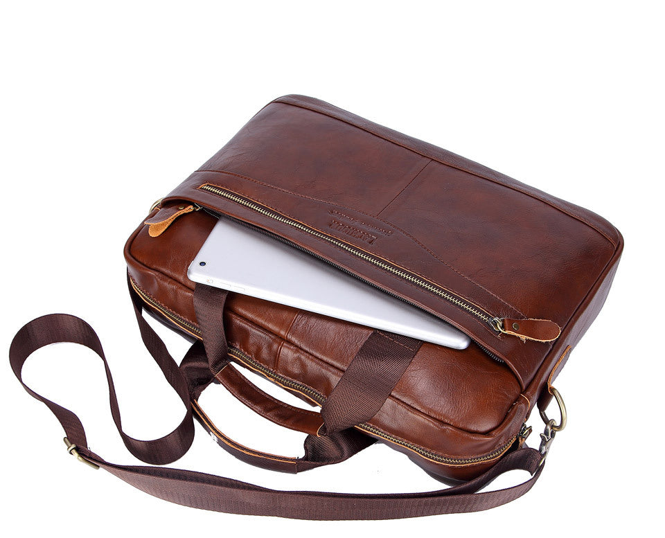 Sac d'ordinateur en cuir