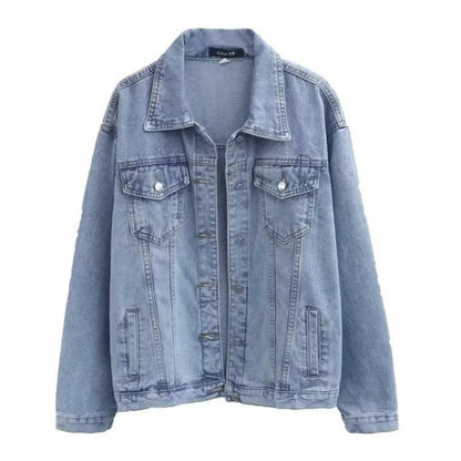 Veste en jean de couleur Bleu pour femme