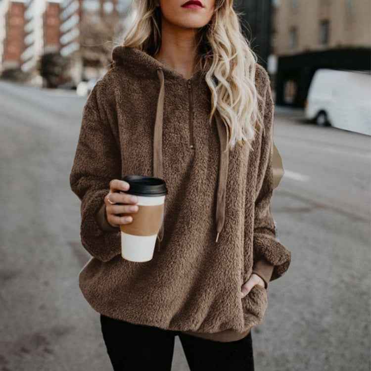 Sweat à capuche polaire zippé