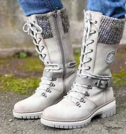 Bottes Martin à talon haut carré