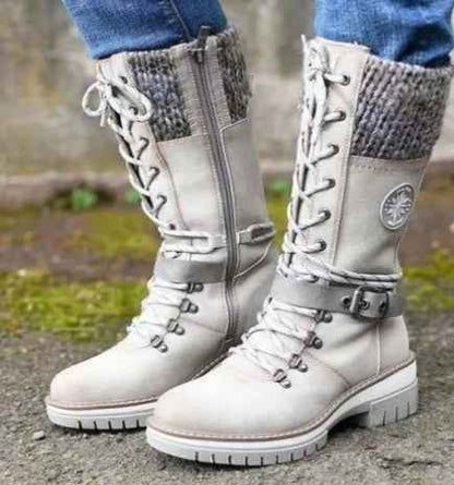 Bottes Martin à talon haut carré