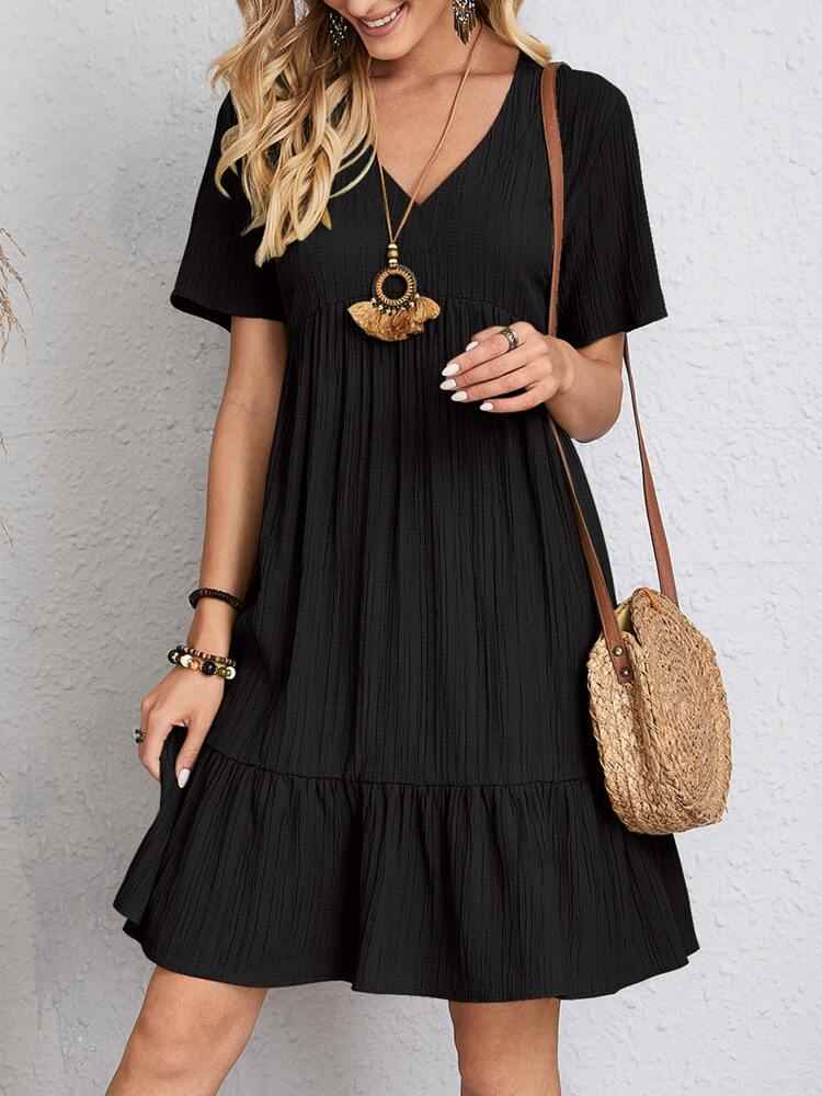 Robe de Printemps et d'été ample à volants