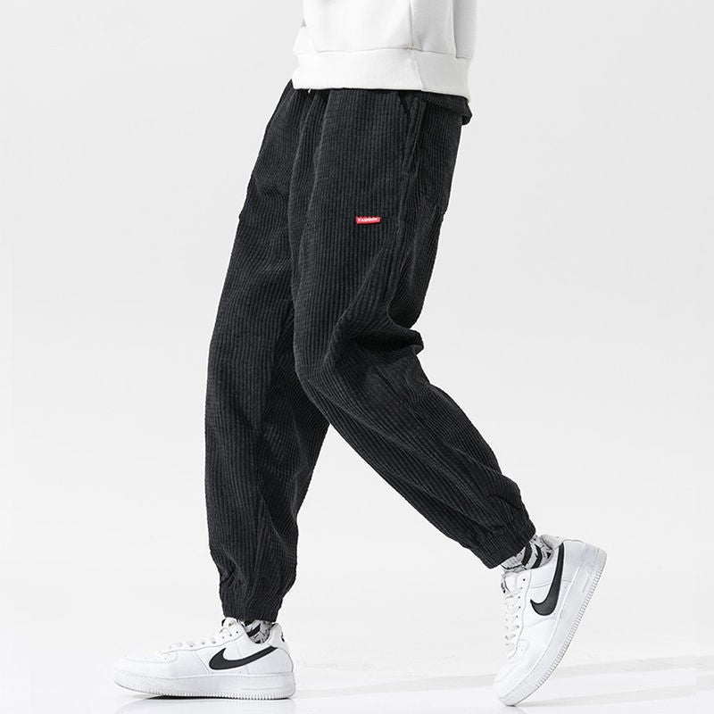 Pantalon Cargo en Velours Côtelé Premium
