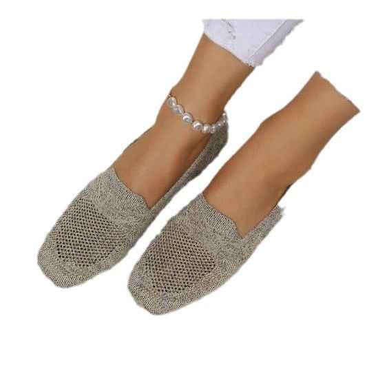 Chaussures plates à bout rond pour femmes