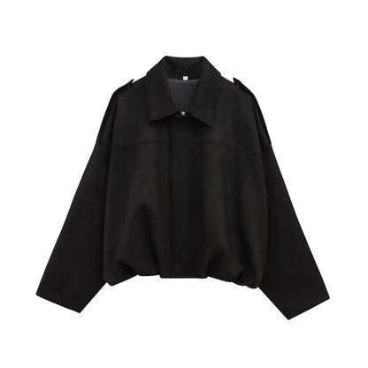 Suede Bomber Jacket