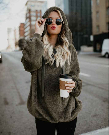 Sweat à capuche polaire zippé