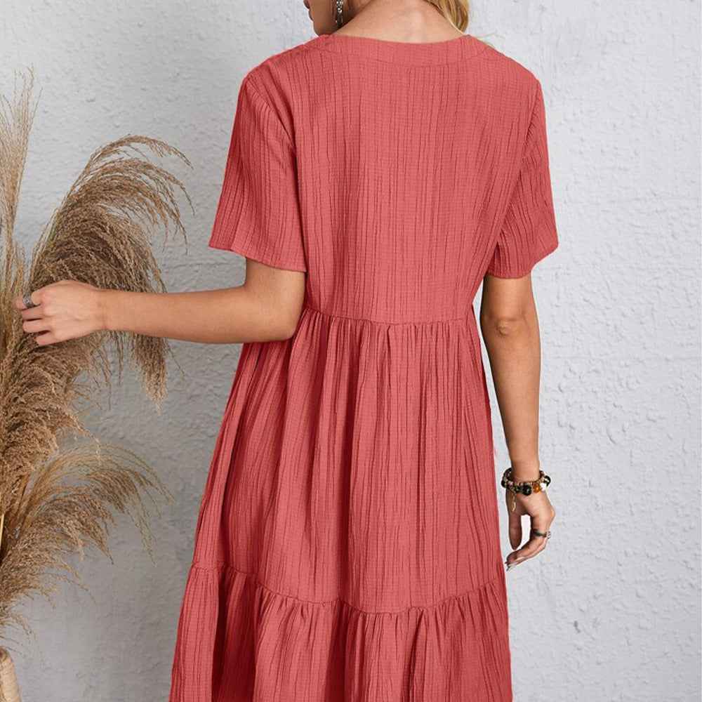 Robe de Printemps et d'été ample à volants