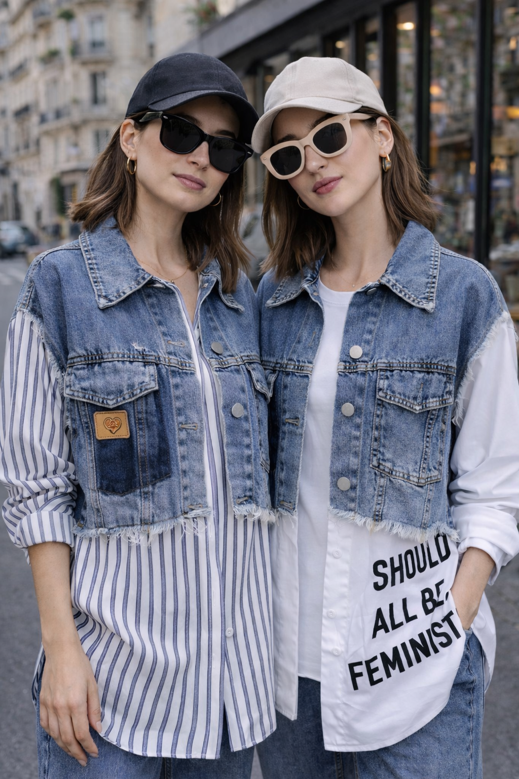 Chaqueta vaquera con camisa