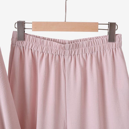 Ensemble pantalon et chemise manches longues