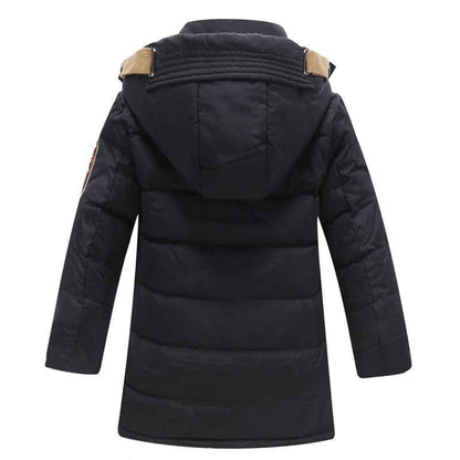 Vestes Parka d'hiver pour enfants à -30 degrés, rembourrées en duvet de canard