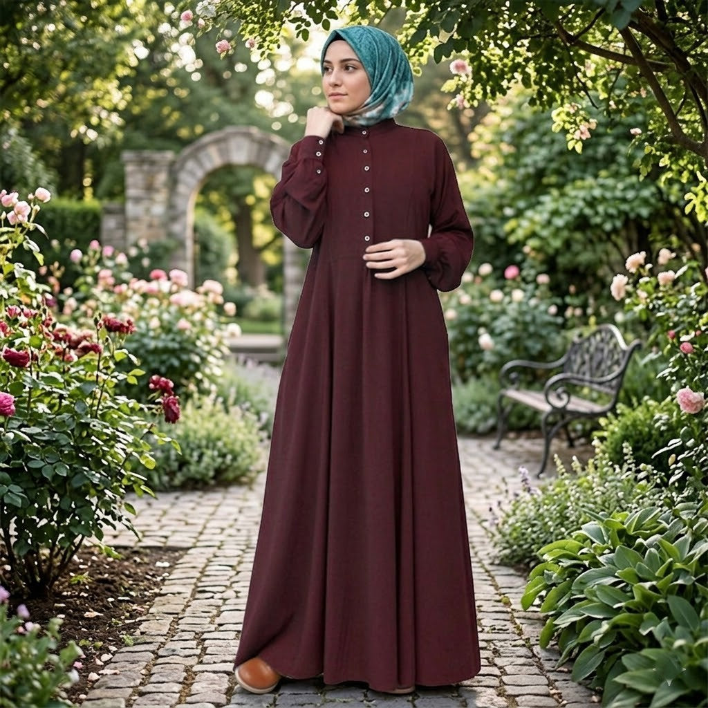 Cardigan rétro pour femmes à col rond, grande robe évasée