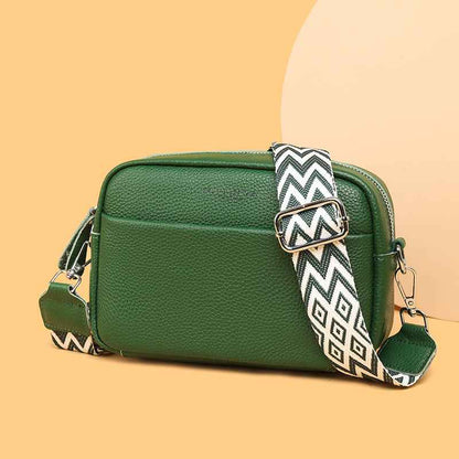 Sac Bandoulière Femme à Large Sangle – Petit Sac Carré Chic à Motif Losanges
