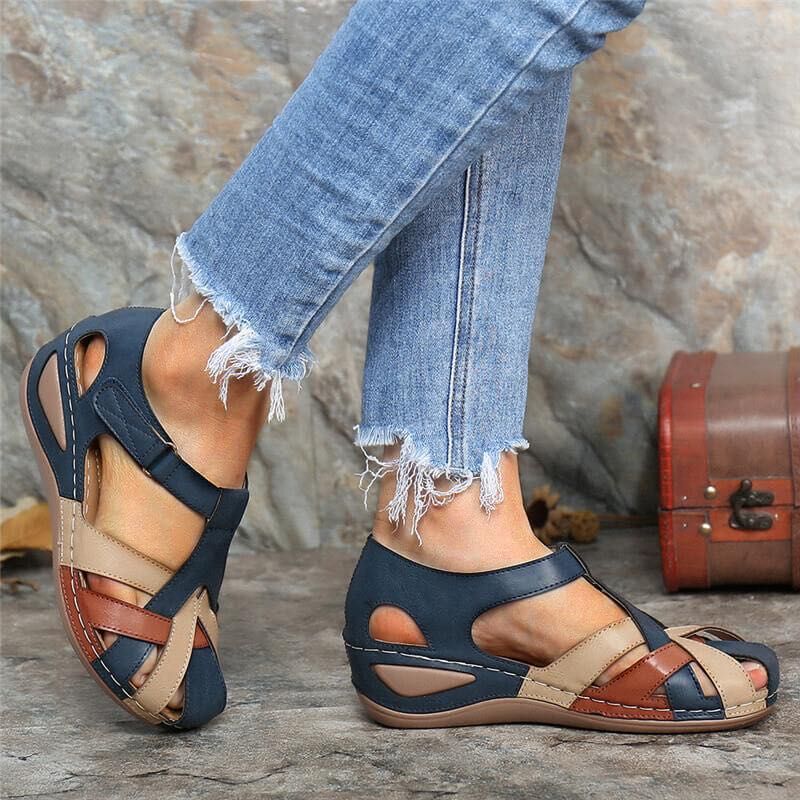 Sandales étanches pour femmes au design multicolore