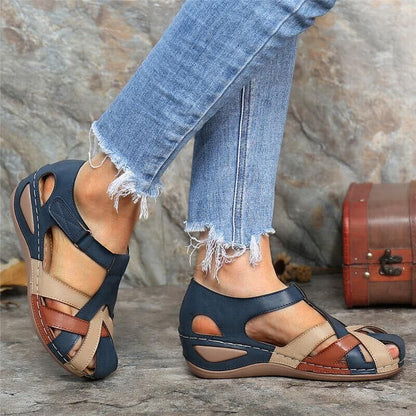 Sandales étanches pour femmes au design multicolore