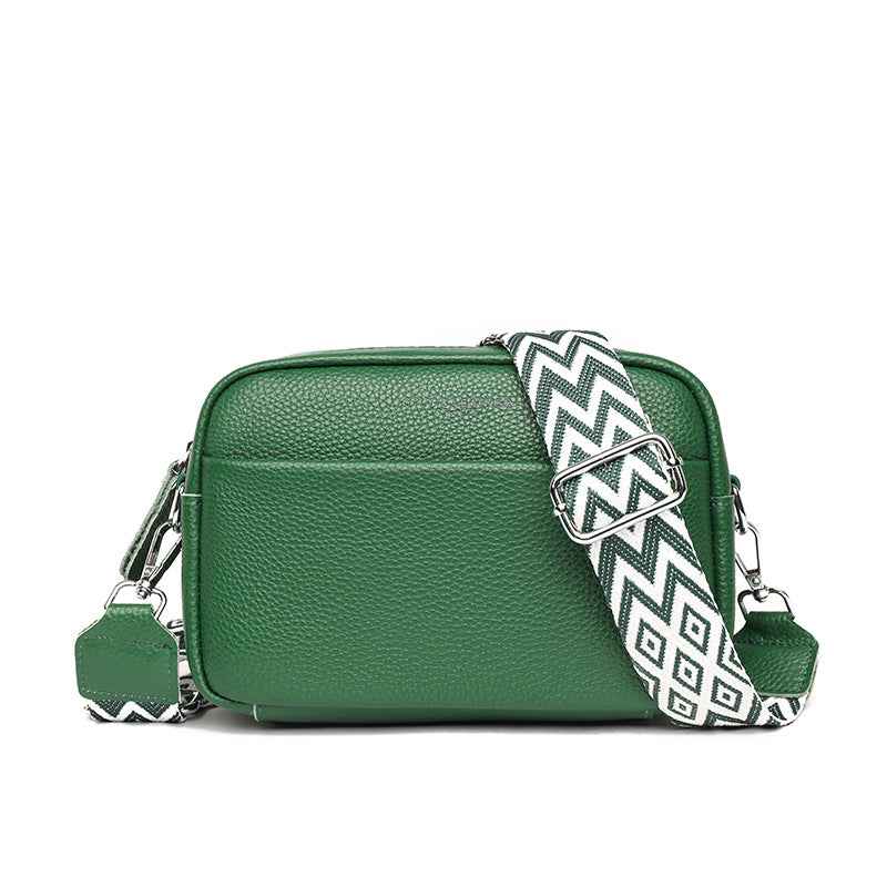 Sac Bandoulière Femme à Large Sangle – Petit Sac Carré Chic à Motif Losanges