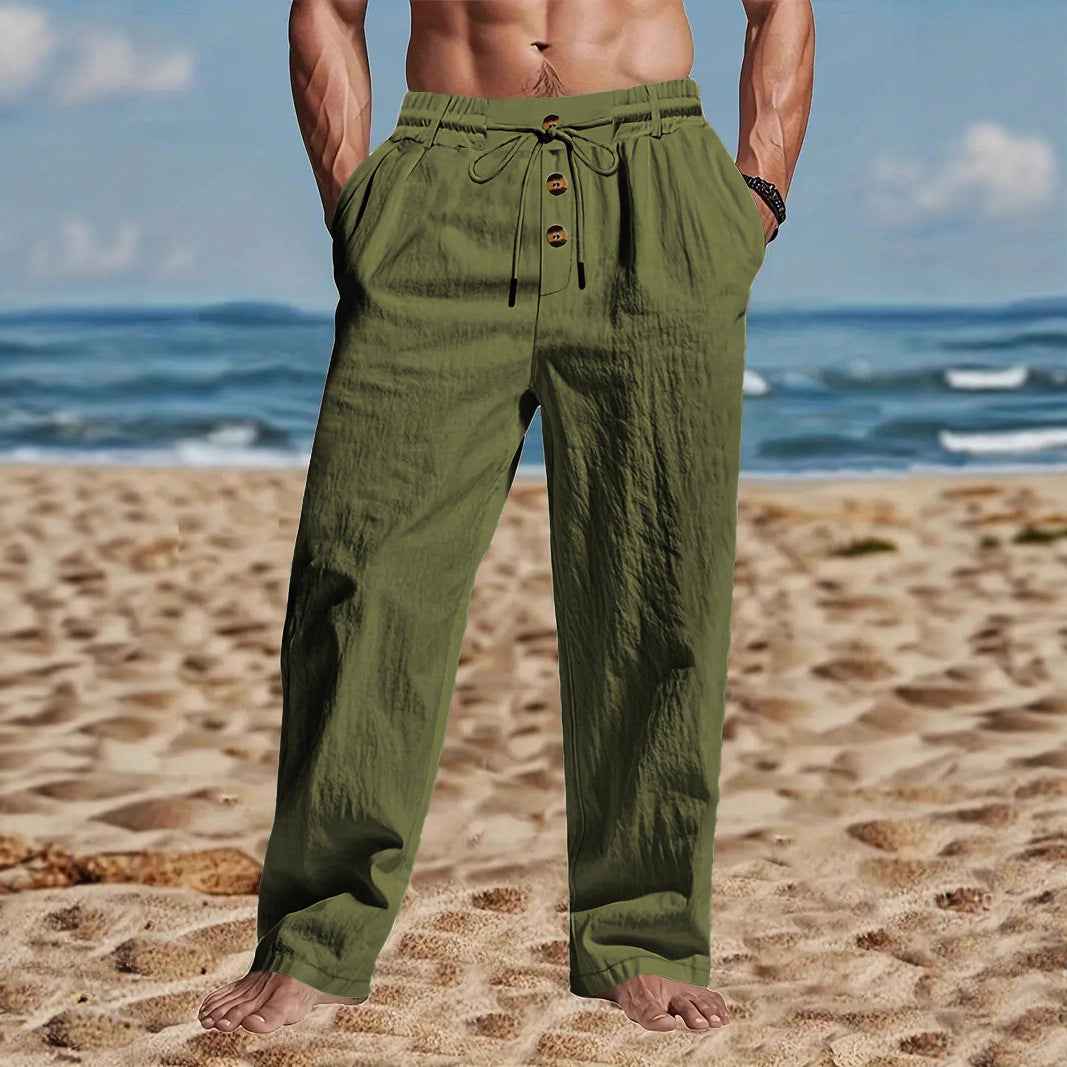 Pantalon homme respirant coupe ample décontractée