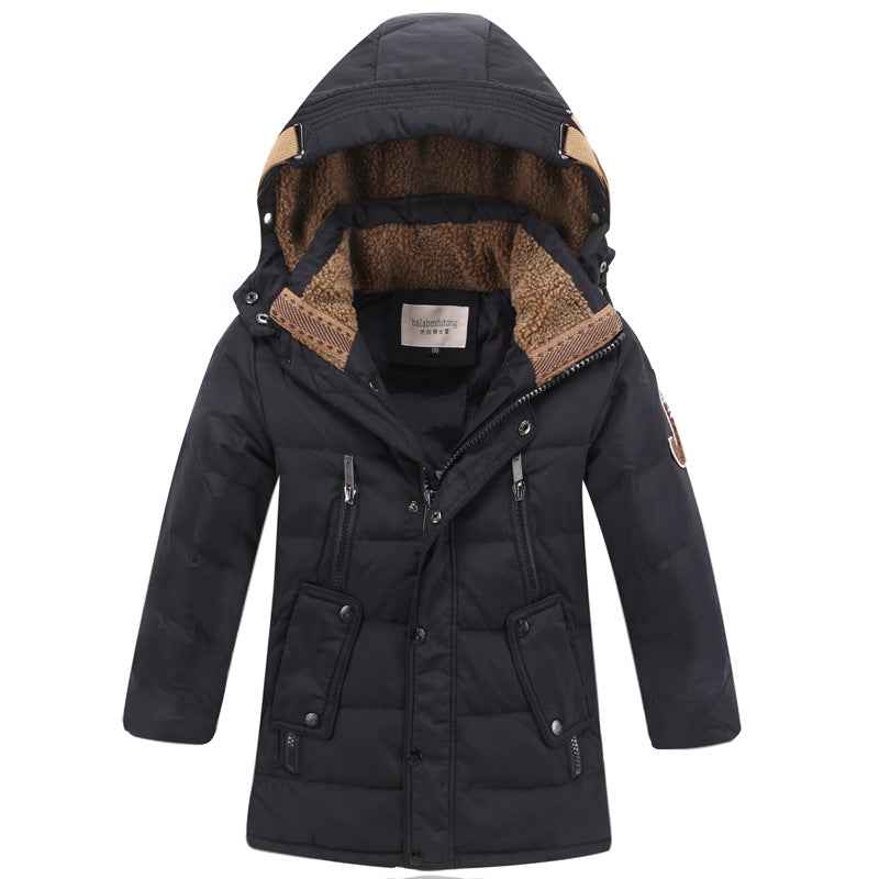 Vestes Parka d'hiver pour enfants à -30 degrés, rembourrées en duvet de canard