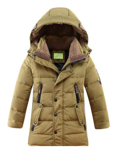 Vestes Parka d'hiver pour enfants à -30 degrés, rembourrées en duvet de canard