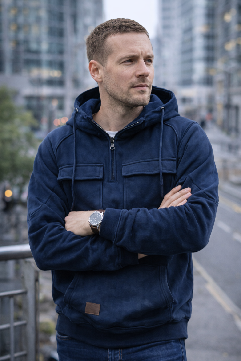 Sudadera deportiva con cremallera para hombre