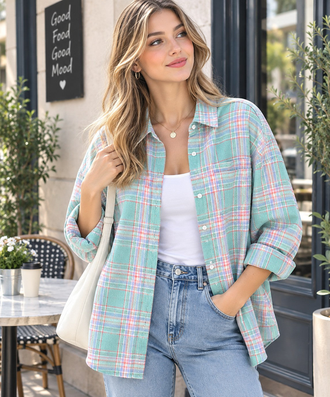 Chemise à Carreaux pour Femme au Design Exclusif et Style Outdoor