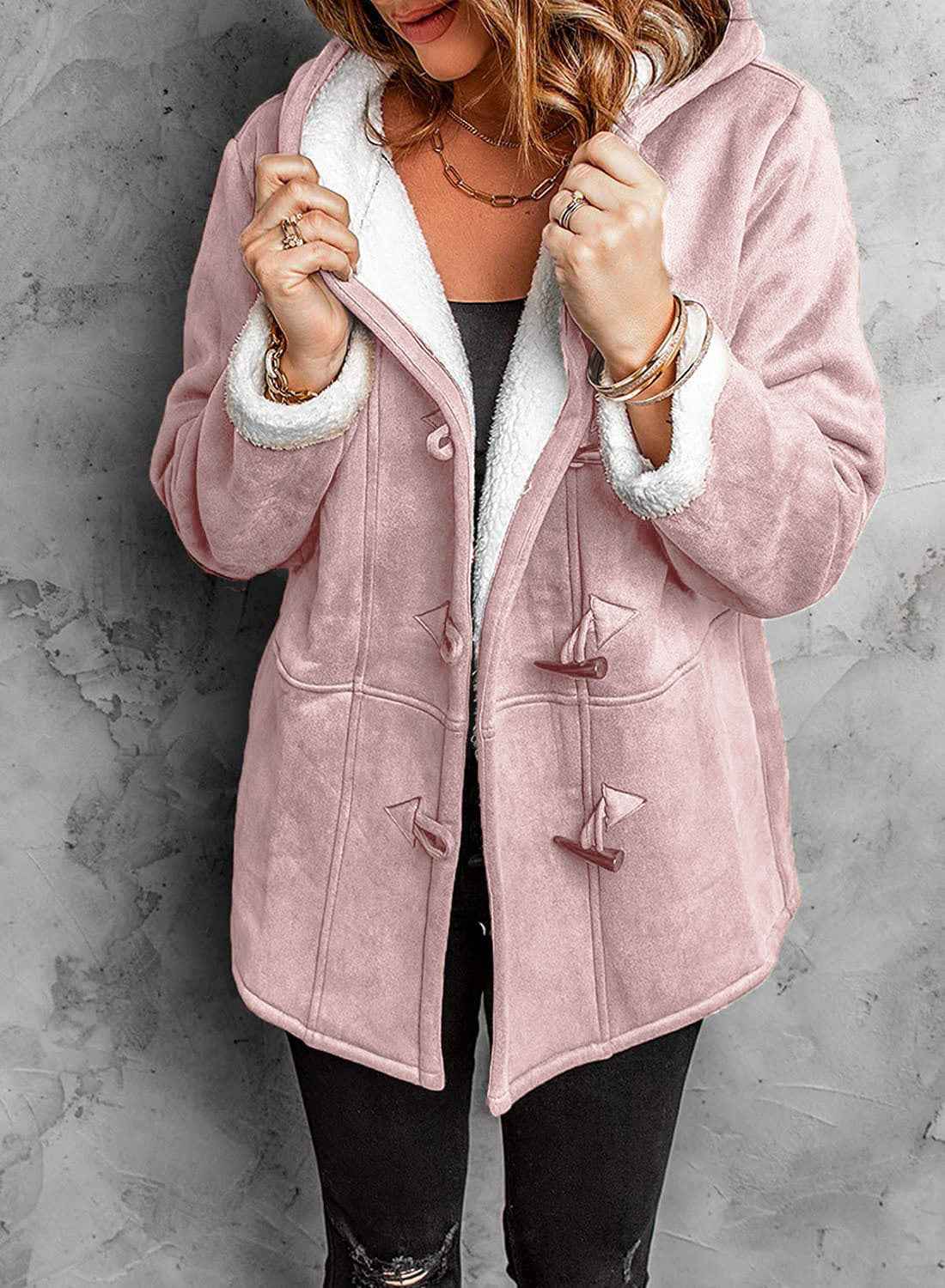 Manteau coupe-vent mi-long pour femme
