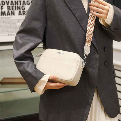 Sac Bandoulière Femme à Large Sangle – Petit Sac Carré Chic à Motif Losanges