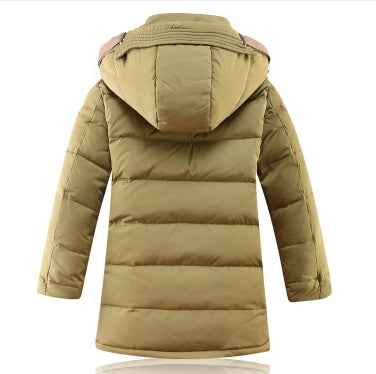 Vestes Parka d'hiver pour enfants à -30 degrés, rembourrées en duvet de canard