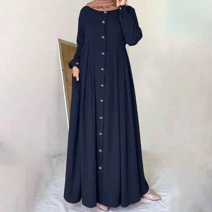 Spring And Autumn Plus Size Women's Clothing Loose Temperament Dress